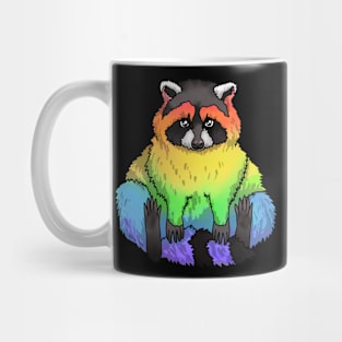 Rainbow Raccoon Mug